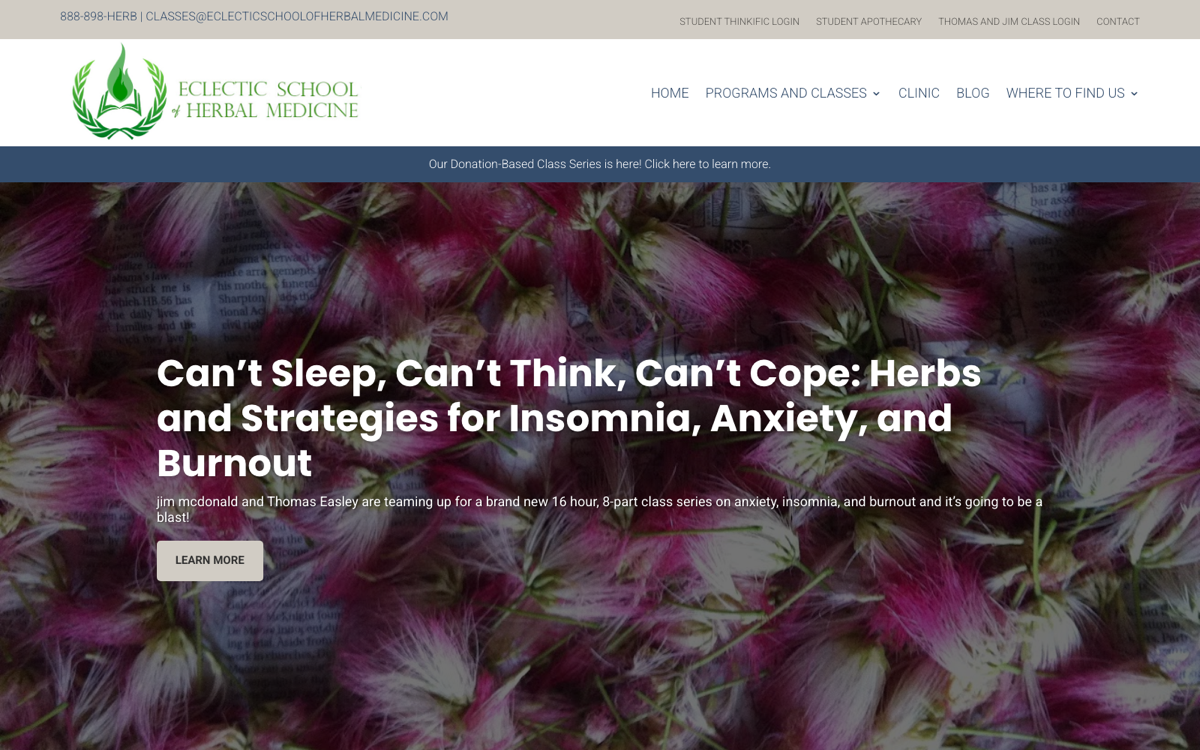 Eclectic School of Herbal Medicine snapshot